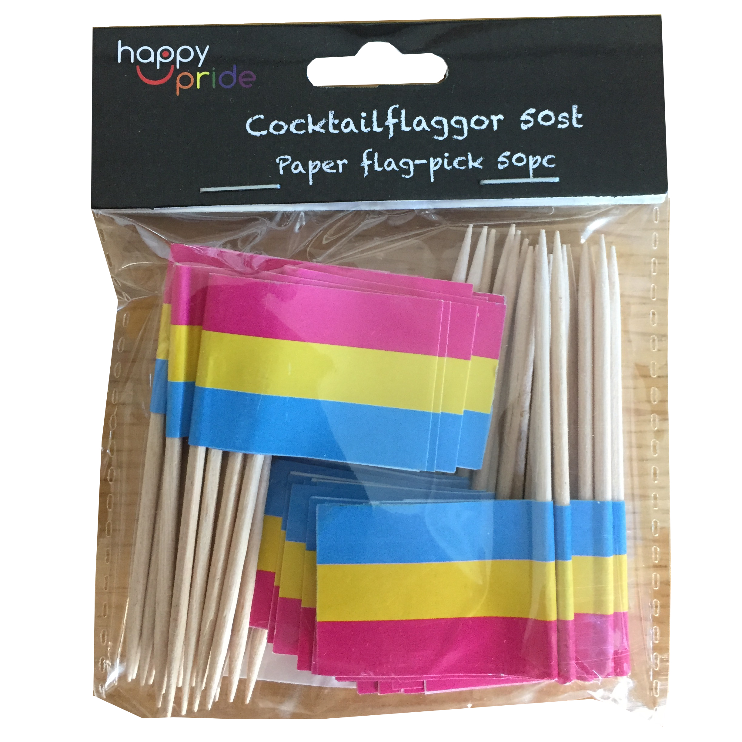 Pan Cocktailfahne auf Holzstab  - 2
