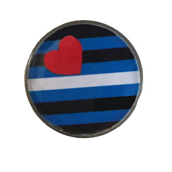 Pins mit der leather flag