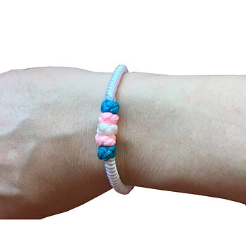 Transgender-Armband handgeknüpft
