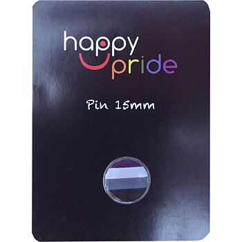 Pins mit asexueller Flagge