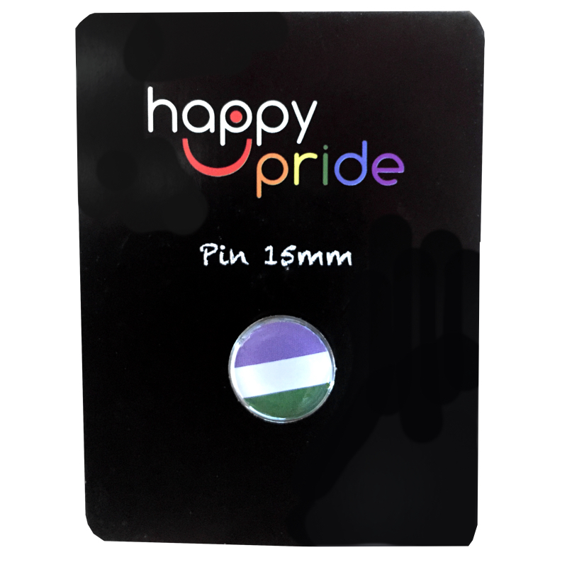 Pins mit Genderqueer-Flagge - 2