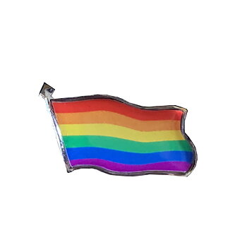 Prideflagge auf Pins
