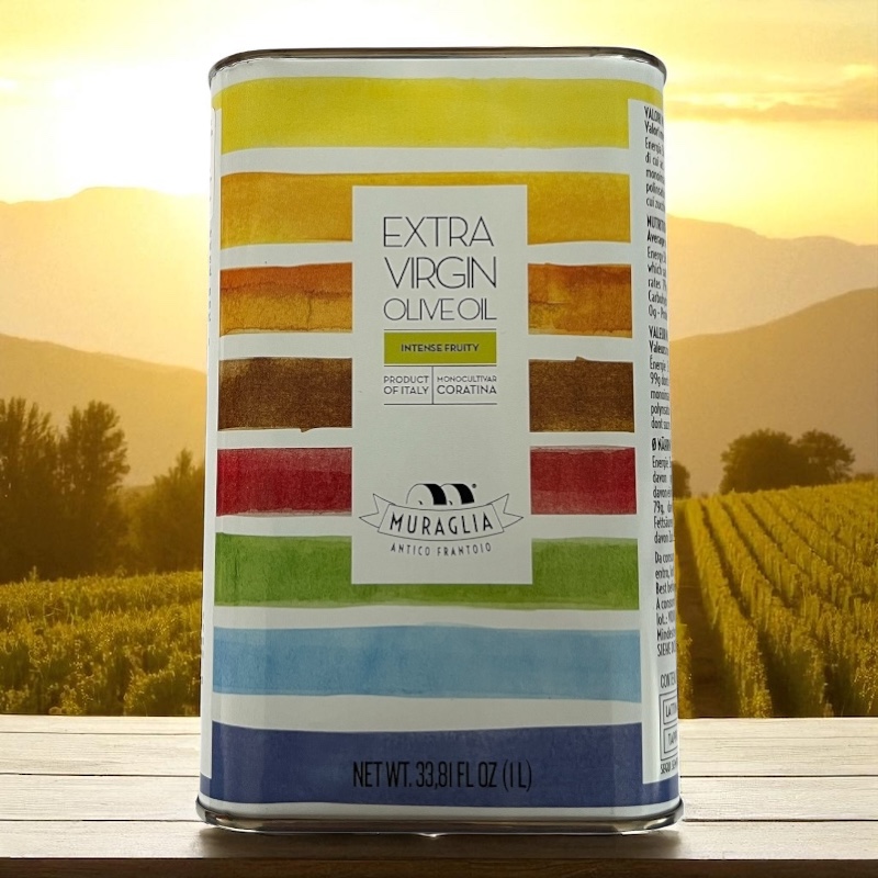 Muraglia Extra virgin Olivenöl | Regenbogen Blechdose  1l - 3