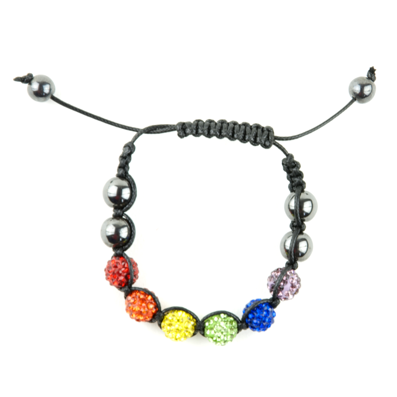 Crystal bracelets in rainbow colors - HappyPride