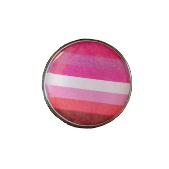 Lesbische flagge an den Pins
