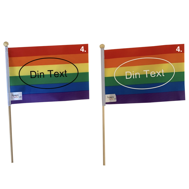 Pride Flag "mit Ihrem Text" auf Stick - zwischen den Größen - 6