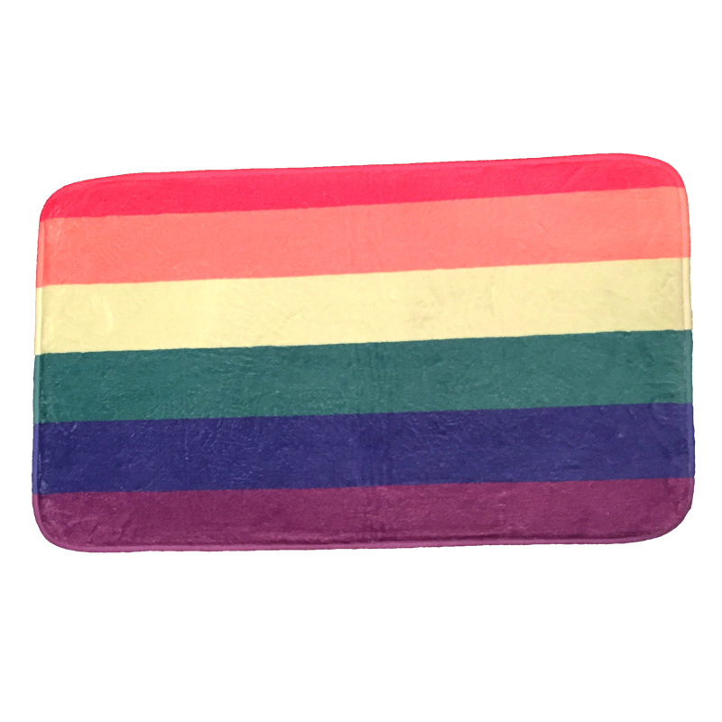 Färgglad pride badrumsmatta - 2