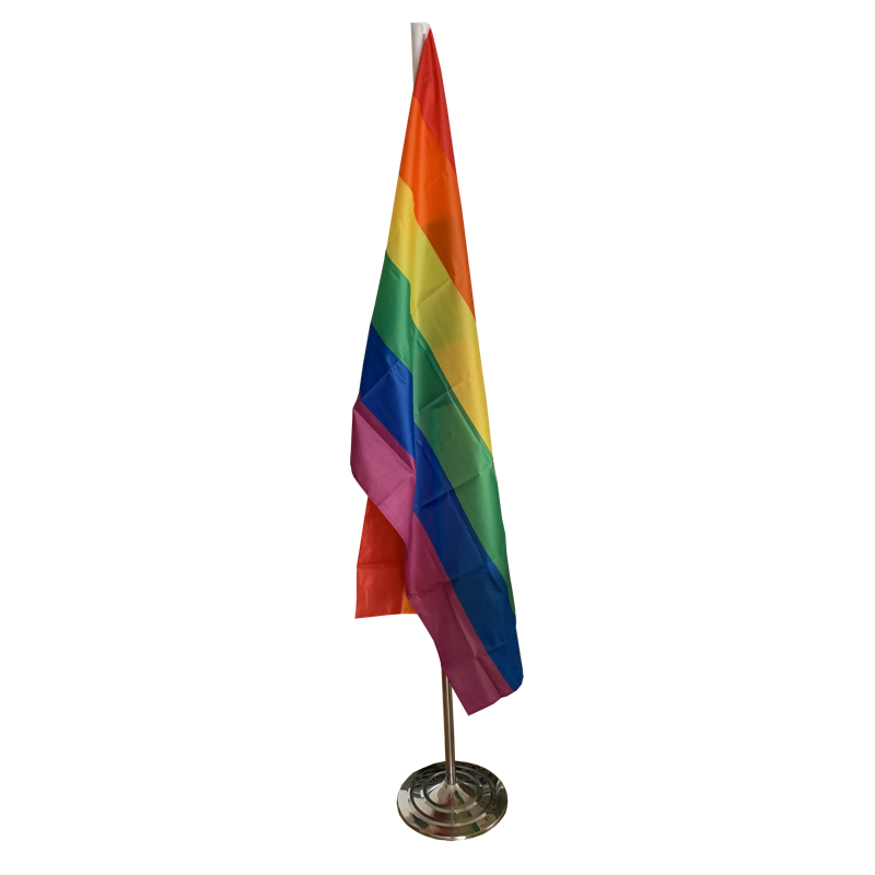 Prideflagga med golvstativ  - 2