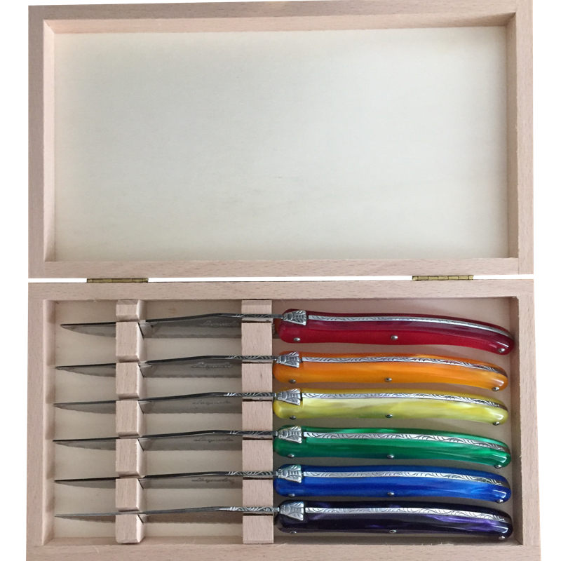 Pride colored laguiole DELUXE steak knives Happypride