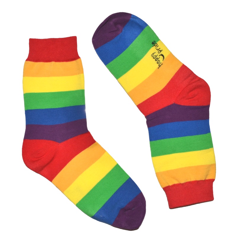 Rainbow colored socks | Happypride