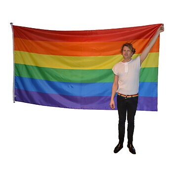 Pride-Flagge für Fahnenmast 150 x 280 cm