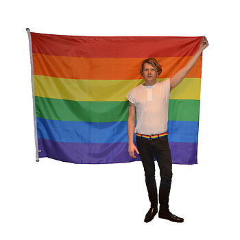Pride-Flagge für Fahnenmast 150 x 200 cm