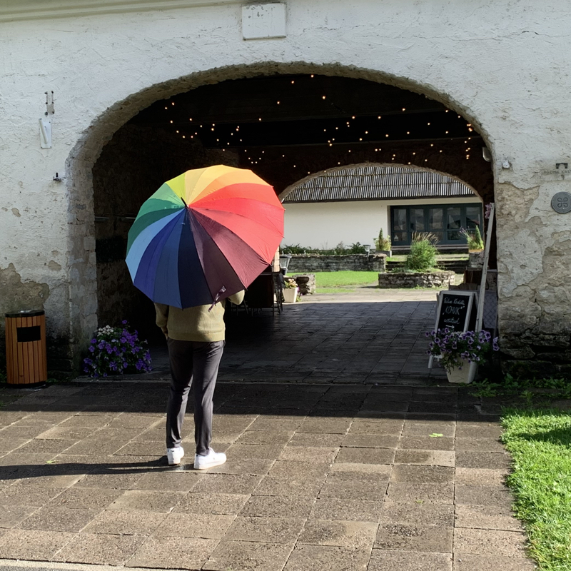 Großer Regenbogenregenschirm  - 8