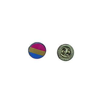 Pins mit pansexueller Flagge