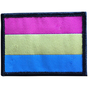 Stoffabzeichen mit Panflagge