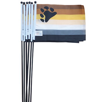 Björnflagga på pinne mini 