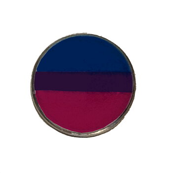 Pins mit bisexueller Flagge
