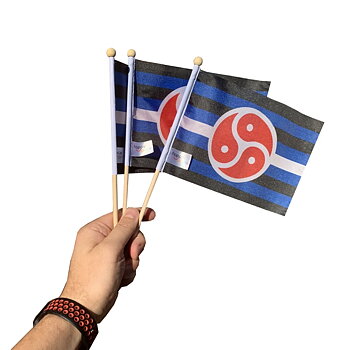 BDSM flag on a wood stick mini 