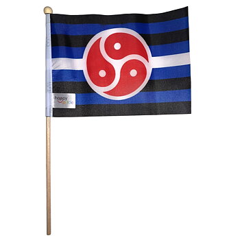 BDSM flag on a wood stick mini 