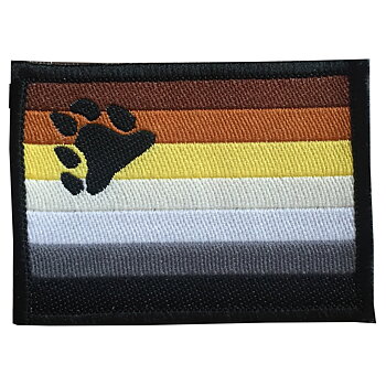 Bären Stoffabzeichen mit Bärenflagge