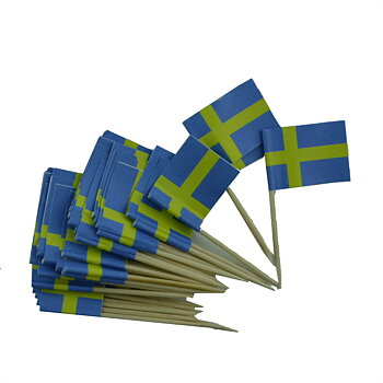 Svenskaflaggan på cocktailflagga