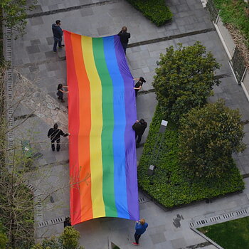 Pride-Parade-Flagge aus Stoff 3 x 10 m