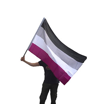 Asexual hand flag XL without stick