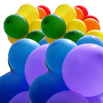 Pride färgade ballonger 24-pack