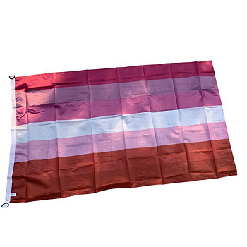 Lesbenflagge 90 x 150 cm D-Schleife