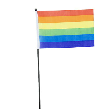 Pride / Rainbow Flag Mini am Stick