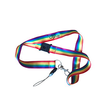 Pride-Schlüsselanhänger mit Happypride-Logo