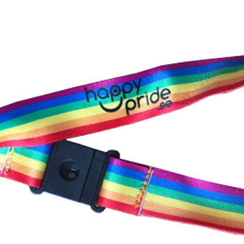 Pride-Schlüsselanhänger mit Happypride-Logo