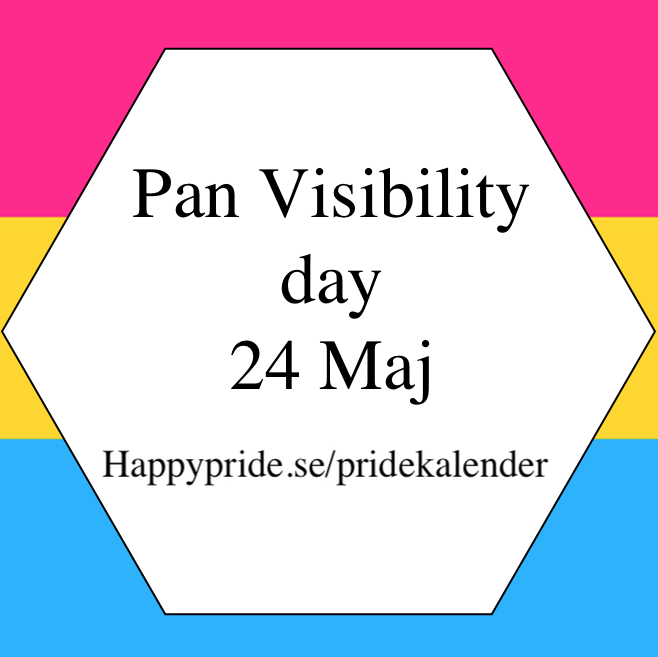 Pan Visibility day varje år den 24 Maj HappyPride