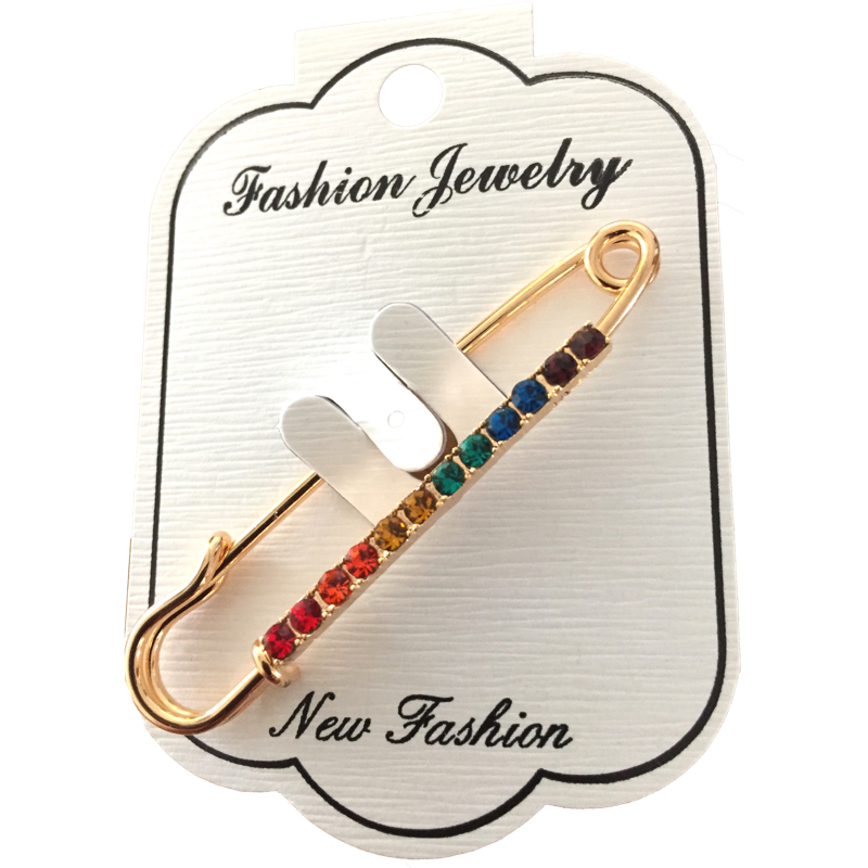 Pride brosch med bling bling kristaller - 2