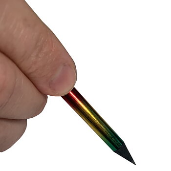 Rainbow colored pencil with bling bling
