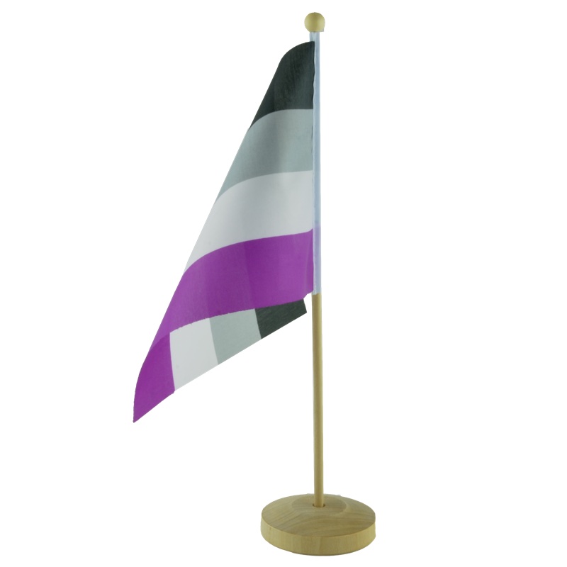 Bordsflagga med RFSL tryck träfot - 9