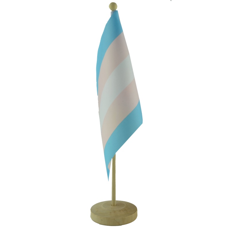 Bordsflagga med RFSL tryck träfot - 2
