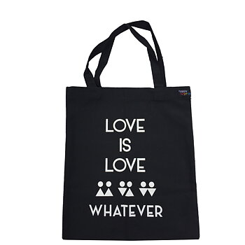 Stofftasche - Botschaft Liebe ist Liebe