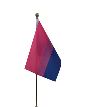 Bisexuell bordsflagga 