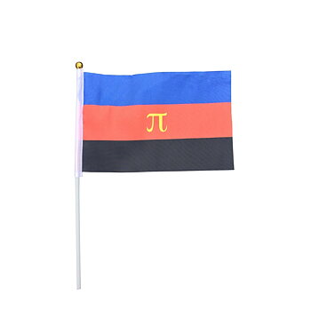 Poly flag on a stick mini 