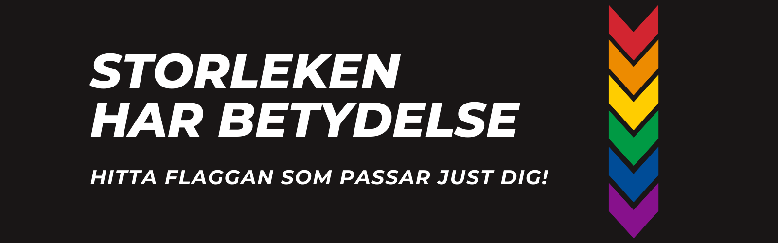 Storleken har betydelse – Hitta flaggan som passar just dig!