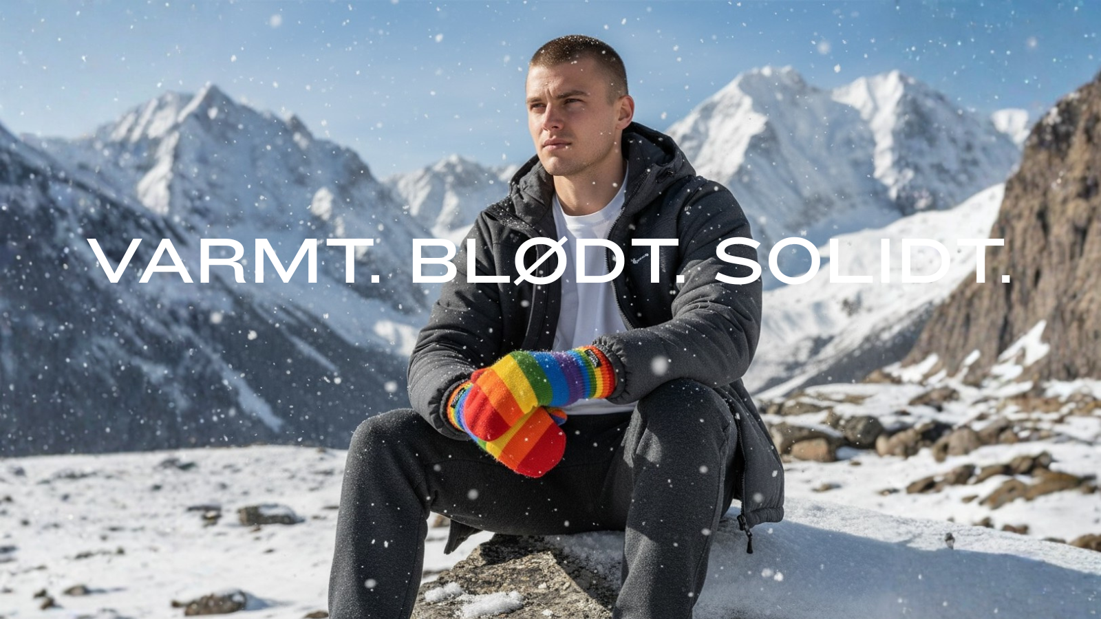 Pride handsker i uld