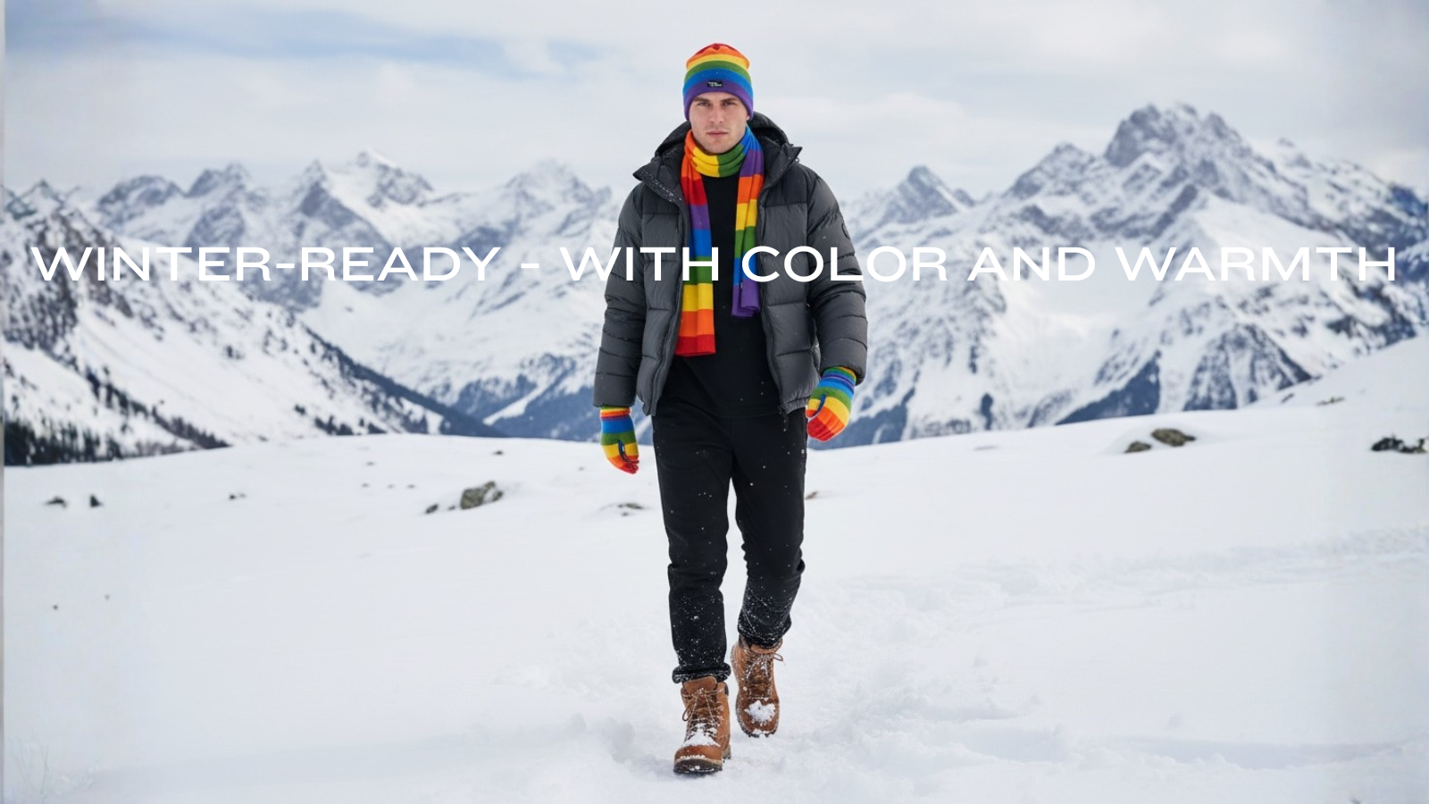A complete set that keeps you warm and adds color. Choose your sizes – everything else is taken care of.