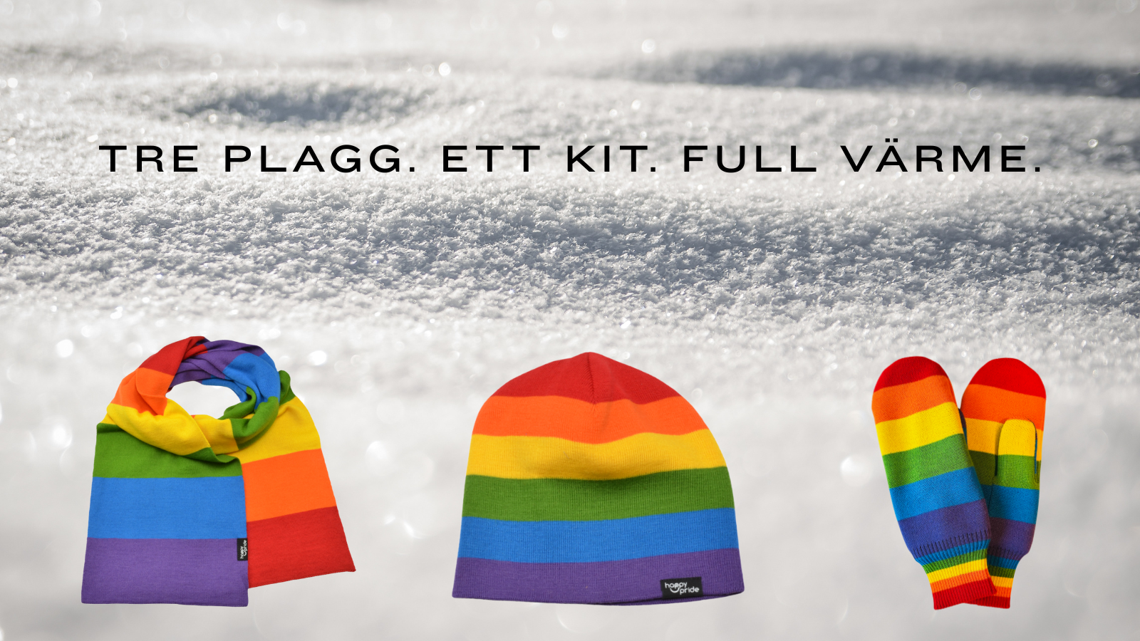 Pridevantar med fleecefoder, dubbelstickad mössa och varm halsduk i 58 % merinoull och 42 % akryl. Allt matchar i färger och kvalitet. Perfekt som present eller för att uppgradera din vinterstil.