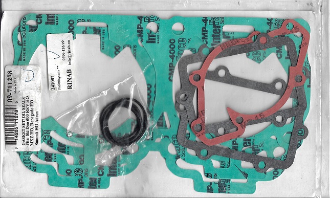 Packningssats  ""Beg."  Lynx-Ski-Doo 2 cylindrig, 593 HO/SDI vätskekyld (LC) Rotax motor 09-711278