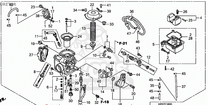 Repsats Förgasare Honda TRX500 Foreman (16010-HN7-003  440399 - 2