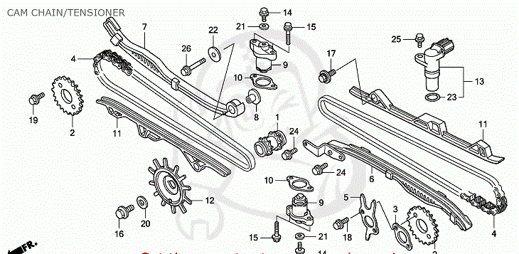Kamkedja Honda GL1800 (14401-MAN-621)  118R  55068 - 2