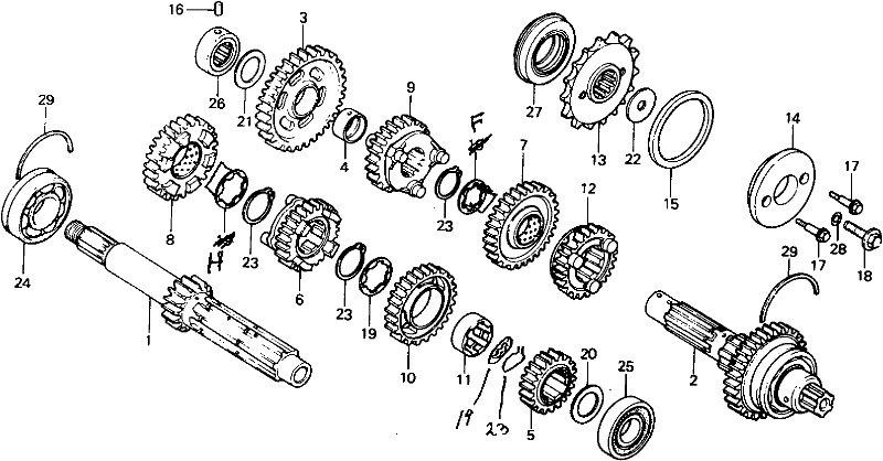 90453-426-000 Växellådsbricka Honda CB750-CB900-CB1100 - 2