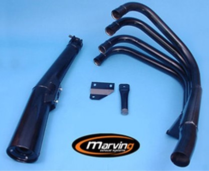 Marving Svart avgassystem Kawasaki Z1000J, Z1000R, GPZ1100  K/3410/NC