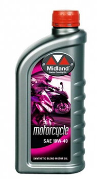 Midland 10W-40 MC olja Delsyntet Blend 1 liter 21716